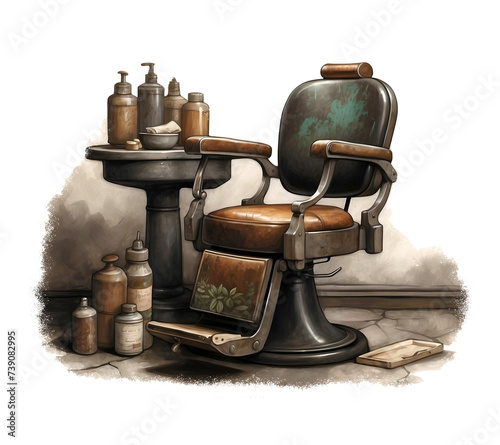 A Vintage Barber Chair