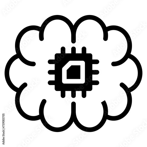 artificial intellingence brain icon