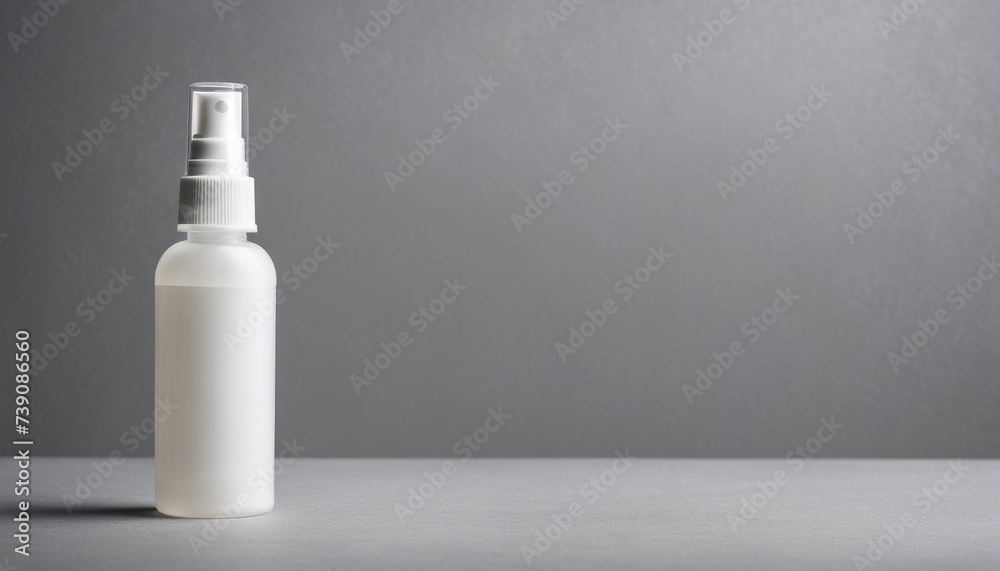  Clean and simple - A single spray bottle on a minimalist background - obrazy, fototapety, plakaty 