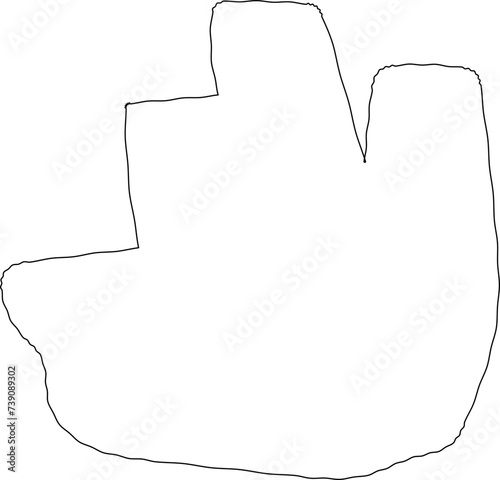 Line art abstract furniture