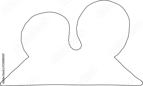 Line art abstract furniture