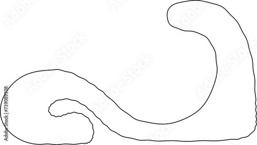 Line art abstract furniture