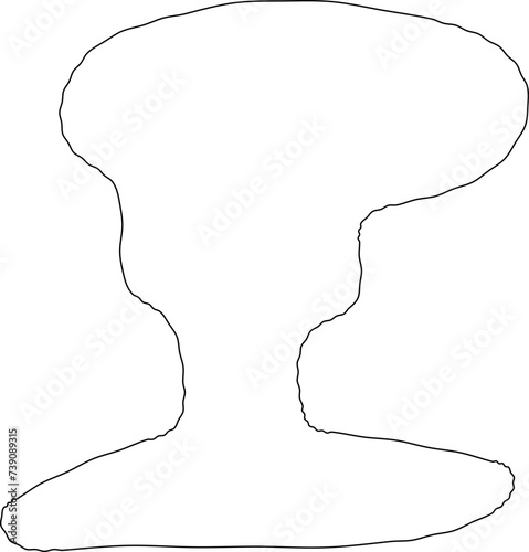 Line art abstract furniture