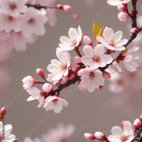 Beautiful cherry blossoms. spring.