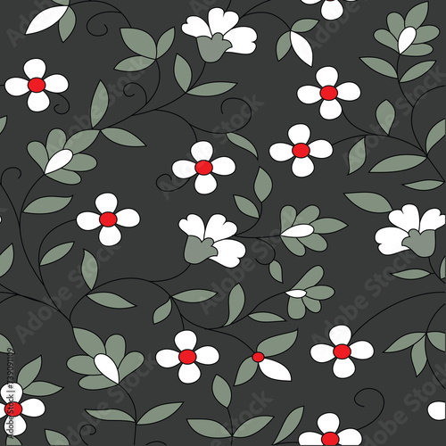 seamless vector paisley  design on background