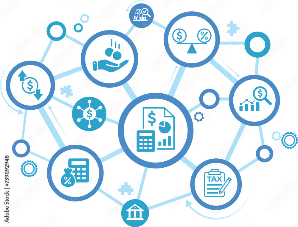 Accounting icon set. Containing financial statement, accountant, financial audit, invoice, tax calculator, business firm, tax return, income and balance sheet icons. Solid icon collection. Accounting icon set. Containing financial statement, accountant, financial audit, invoice, tax calculator, business firm, tax return, income and balance sheet icons. Solid icon collection.