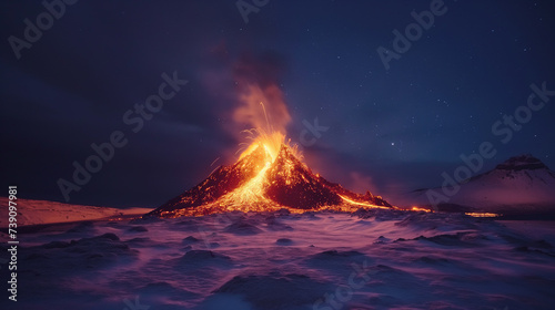 Iceland volcano.