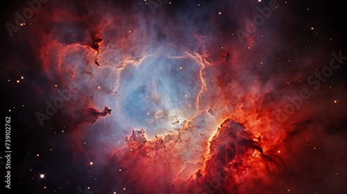 The Omega Nebula in the Sagittarius Constellation