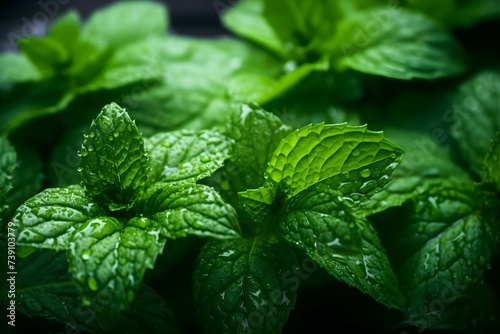 Peppermint Essential Oil: A Versatile Remedy for Digestion, Respiratory Issues, and Pain Relief. Concept Peppermint Essential Oil, Digestion, Respiratory Issues, Pain Relief, Aromatherapy photo