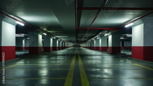 Empty underground parking for cars © cherezoff