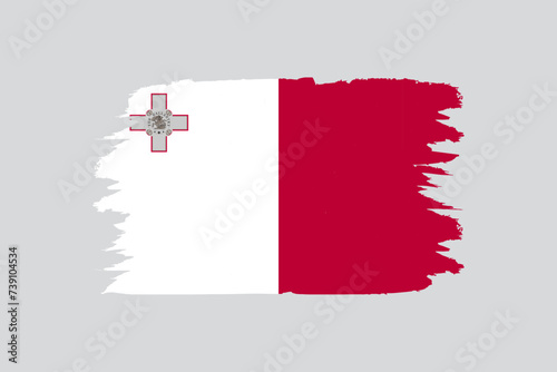 malta flag and map design