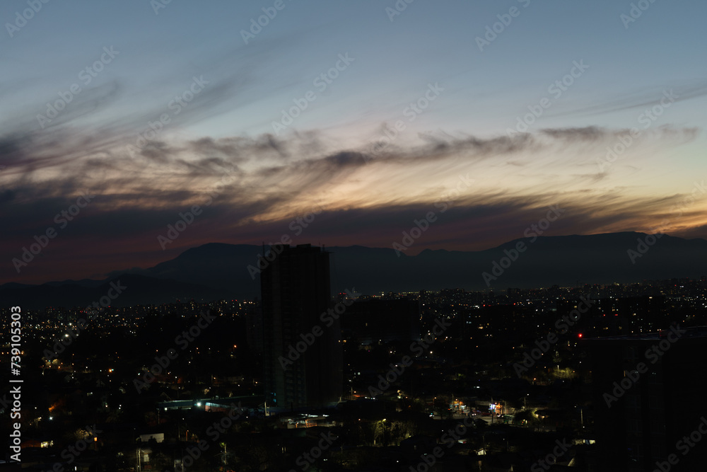 Fototapeta premium Atardecer de invierno