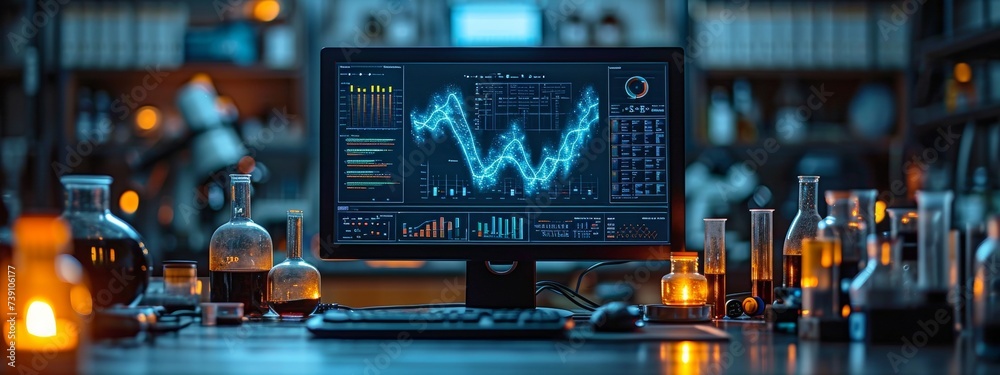 DNA medical screen hologram science hud data analysis body research ...