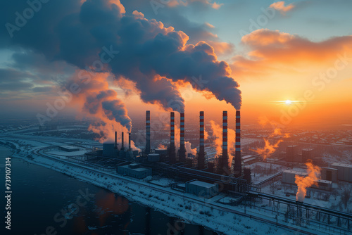 Architects of carbon capture and storage installations employing state-of-the-art technologies to mitigate greenhouse gas emissions from industrial processes.  Generative Ai.