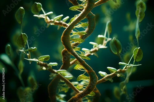 Exploring the Intricacies of Plant Genetics: Delving Deep into Chromosome DNA. Concept Genetic Mutations, Plant Breeding Techniques, DNA Sequencing, Evolutionary Adaptations