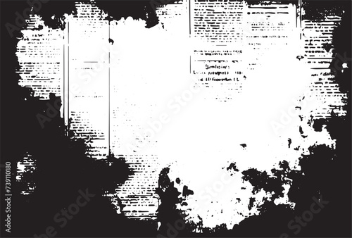 OLD DARK SCRATCHED PAPER TEXTURE BACKGROUND, VINTAGE NEWSPAPER PATTERN