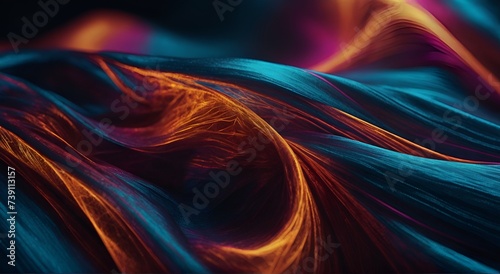 colorful rough cloth fold wave background.