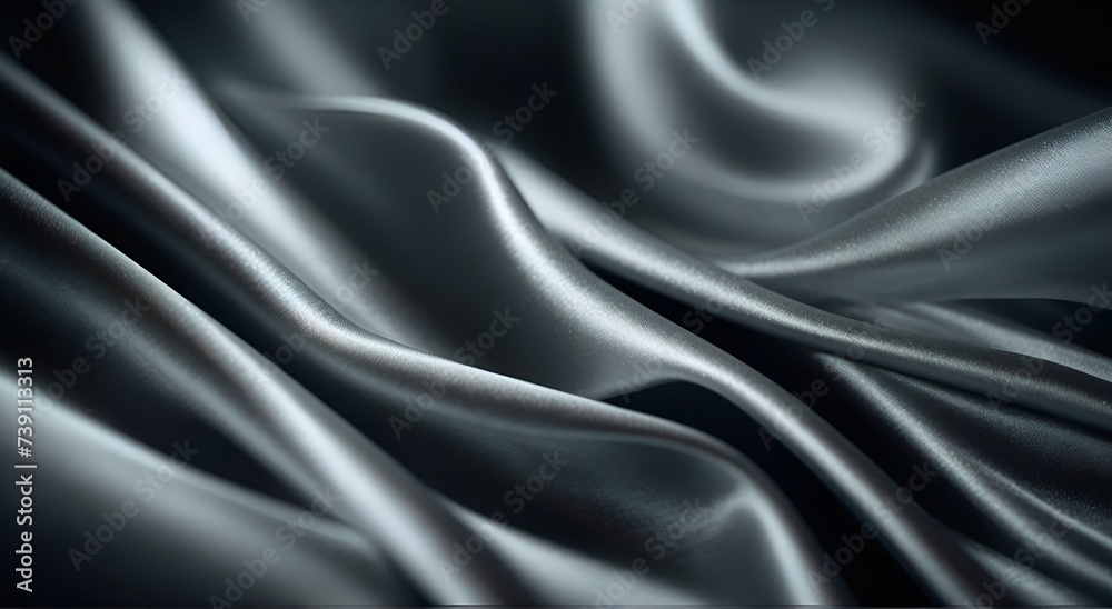 Wavy folds of luxurious satin velvet, elegant and smooth silver abstract silk texture folds background Wavy folds of luxurious satin velvet, elegant and smooth silver abstract silk texture folds background