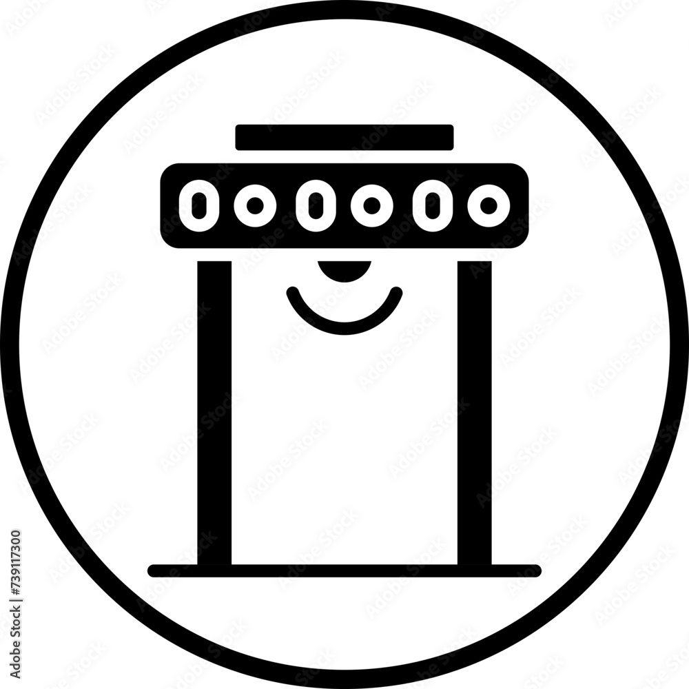 Metal Detector Icon Style Metal Detector Icon Style