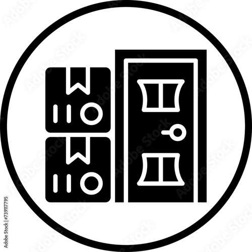 Delivery On Doorstep Icon Style