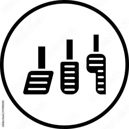 Car Pedal Icon Style