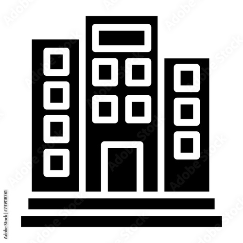 Corporate Building Icon Element For Design