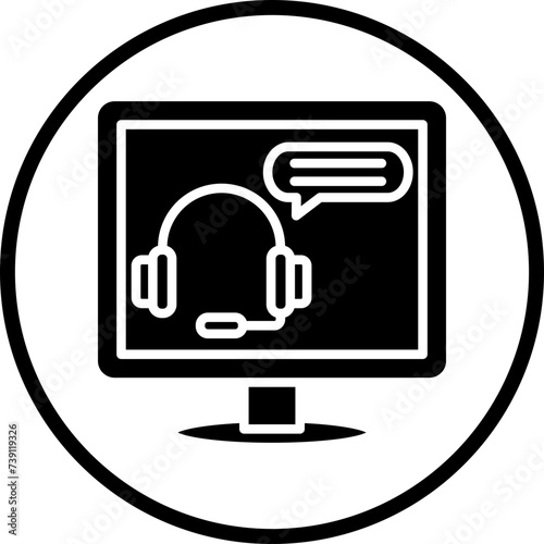 Online Counseling Icon Style