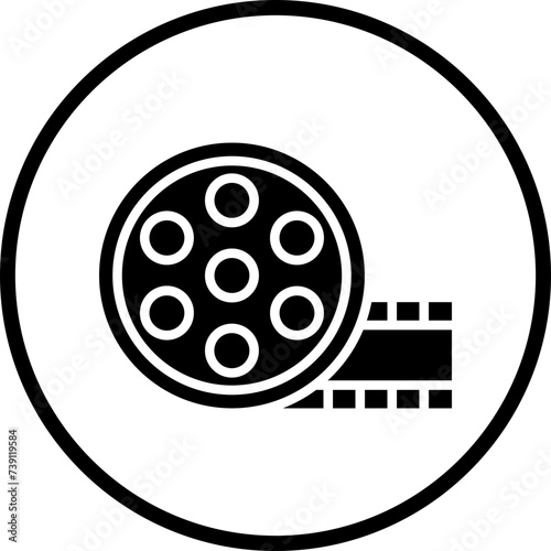 Film Reel Icon Style