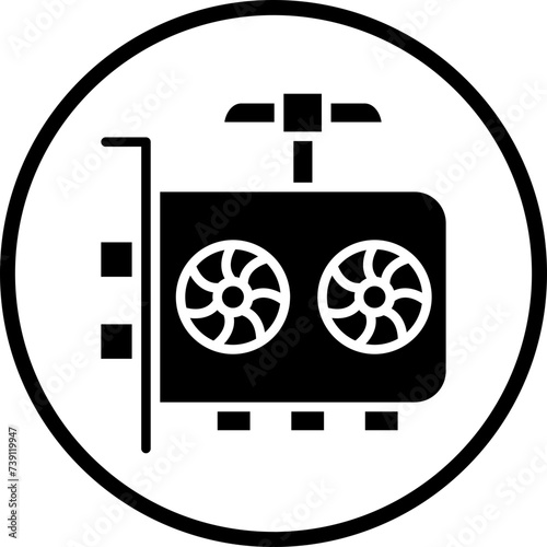 GPU Mining Icon Style