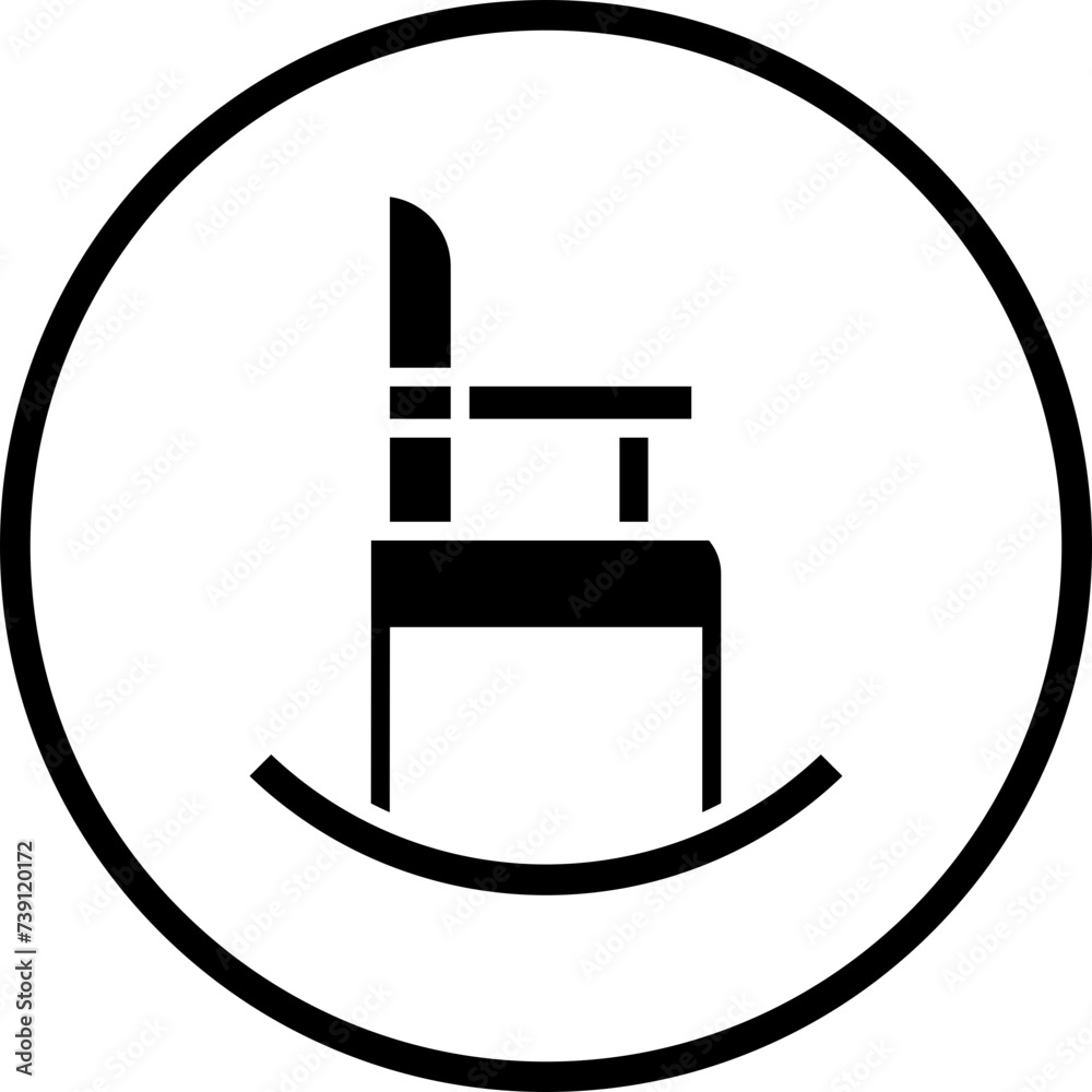 High Chair Icon Style
