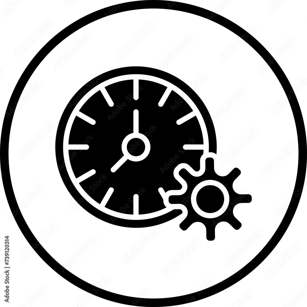 Time Management Icon Style Time Management Icon Style