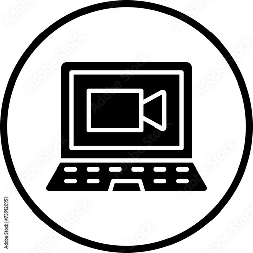 Videocall Discussion Icon Style