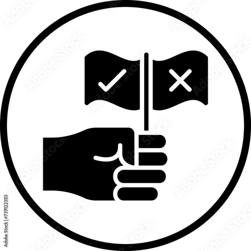 Counter Protest Icon Style