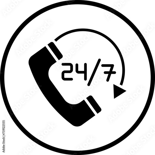 24H Support Icon Style