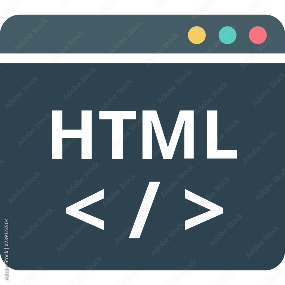 Fototapeta premium Html Coding