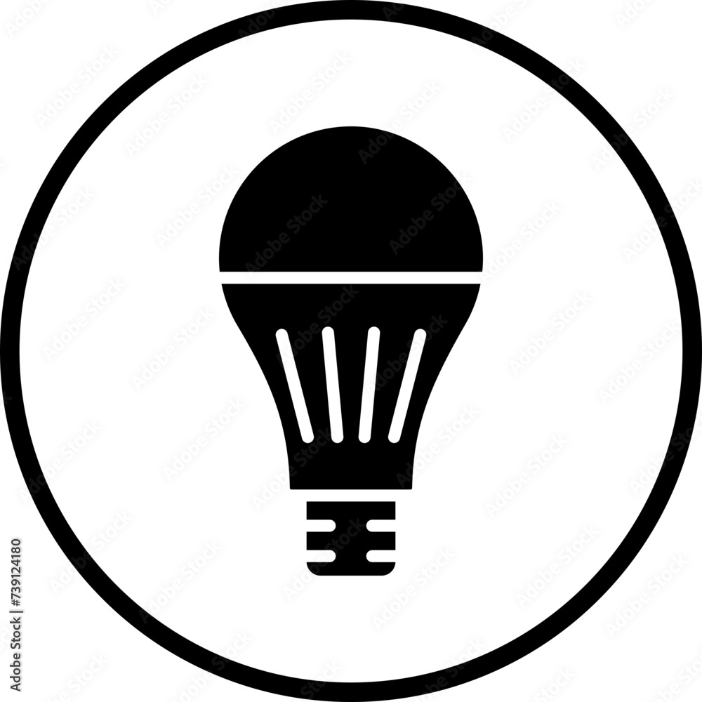 Led Lamp Icon Style Led Lamp Icon Style