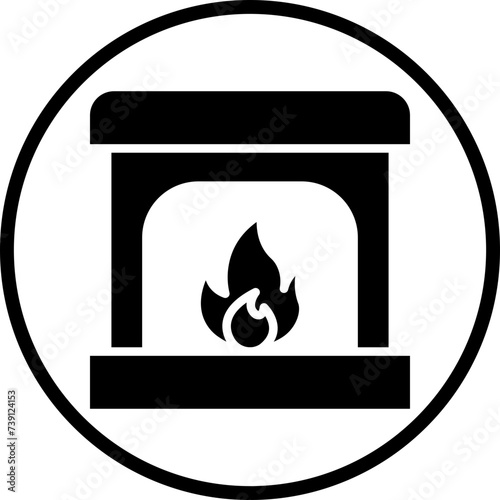 Fireplace Icon Style