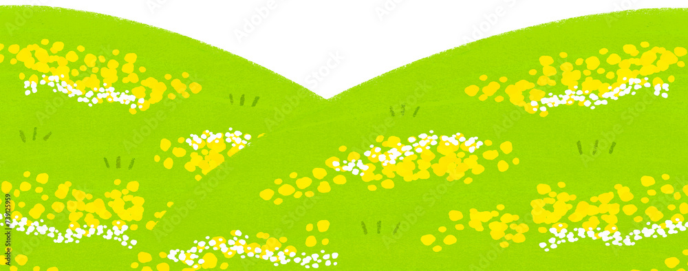 Obraz premium 봄 오일파스텔 일러스트