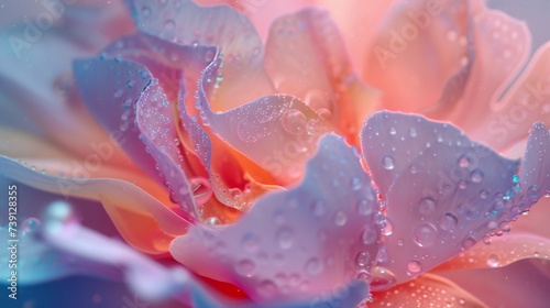 Neon Veins and Glitter: Peony's petals shimmer with neon veins dotted in glittery brilliance.