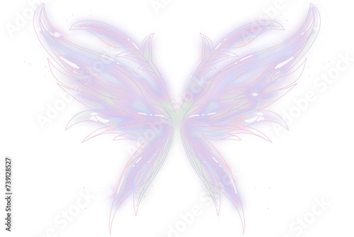 Fairy butterfly wings drawing Illustration Multiplecolor Set © Diacaseon 