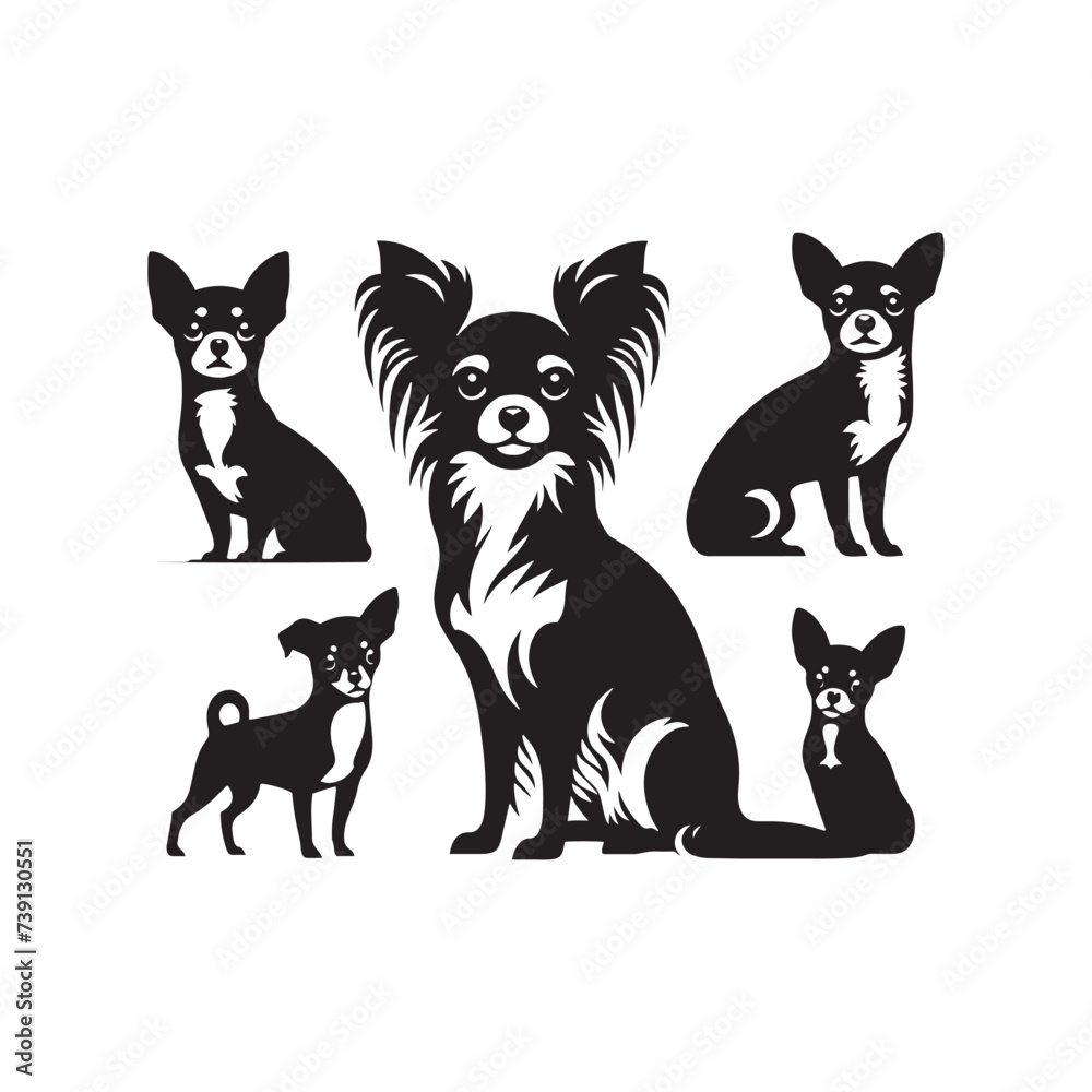 Tiny Guardian Elegance: Chihuahua Dog Silhouette in Moonlit Charm - Chihuahua Silhouette - Chihuahua Illustration - Chihuahua Dog Vector
Tiny Guardian Elegance: Chihuahua Dog Silhouette in Moonlit Charm - Chihuahua Silhouette - Chihuahua Illustration - Chihuahua Dog Vector