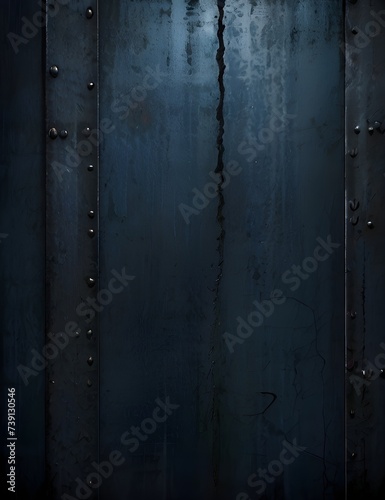 steel metal grunge texture, rustic background, dark blue gray black wallpaper backdrop, horror scary theme concept Generative AI