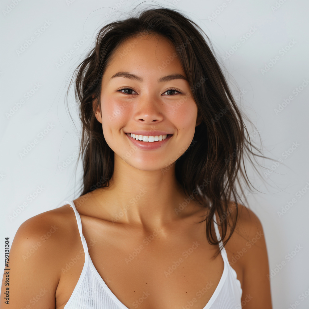 Portrait of young woman for skincare concept Portrait of young woman for skincare concept