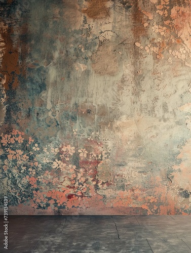 Floral Digital Backdrop Maternity Backdrop