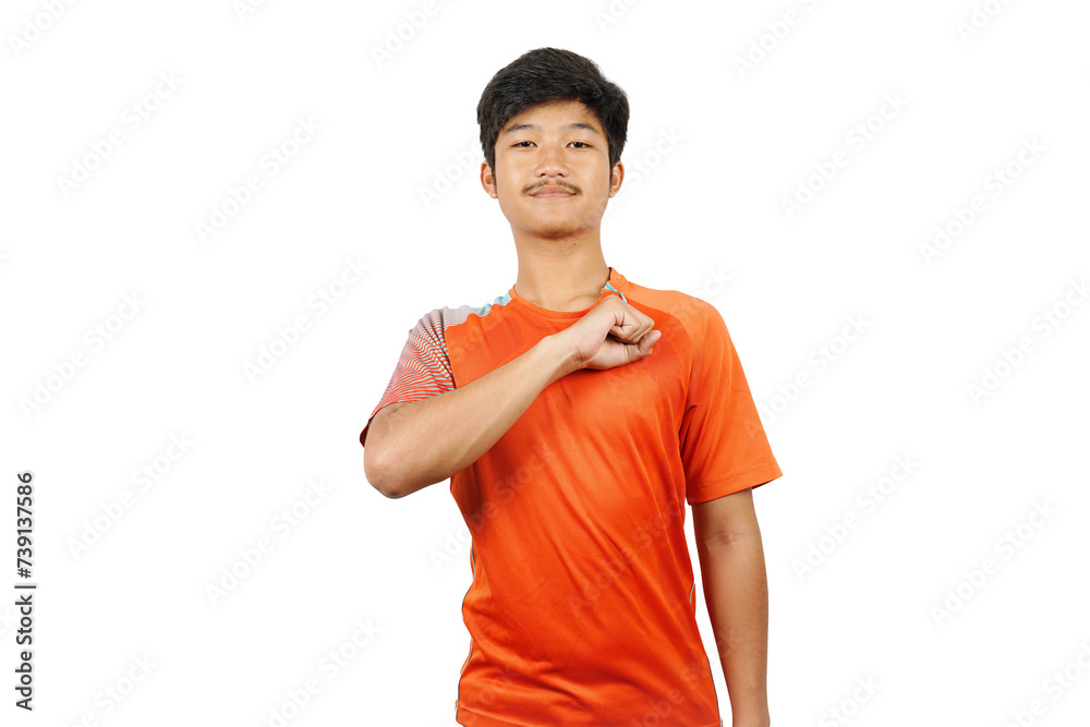 PNG Image of a young boy wearing sport wear PNG Image of a young boy wearing sport wear