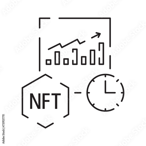 Icon Line NFT vector digital artwork