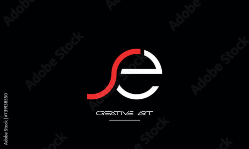 ES, SE, E, S abstract letters logo monogram