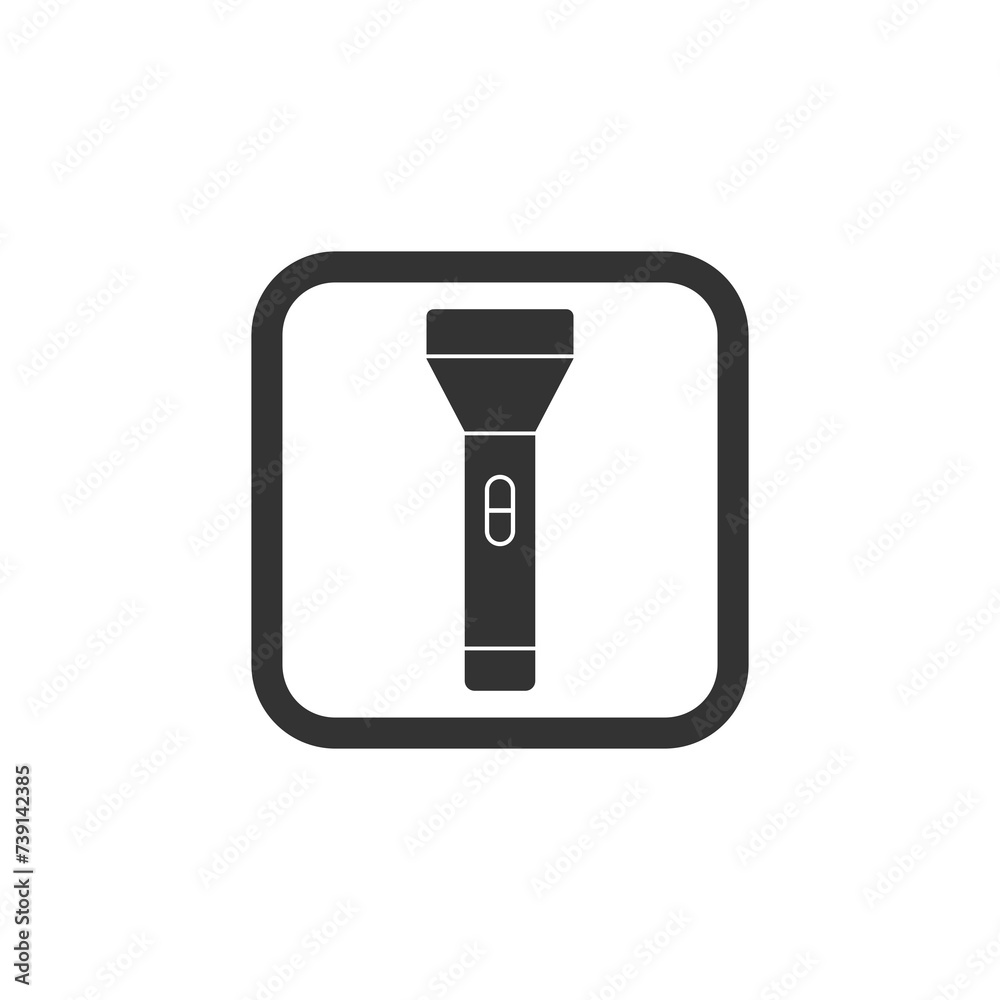 Flashlight icon isolated on transparent background Flashlight icon isolated on transparent background