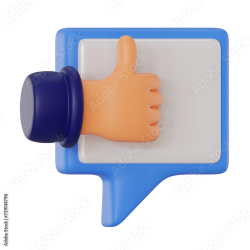 Foto motivating 3d icon illustration. Business Management 3d rendering