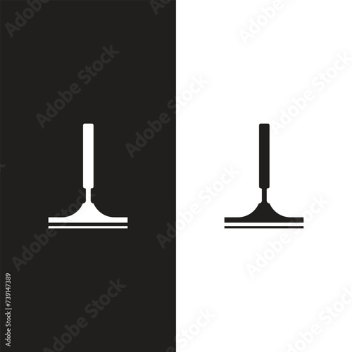 window cleaning glass service, cleaning and maintenance. Windows cleanings tool line icon or logo. Cartoon washes, hygiene vector. 